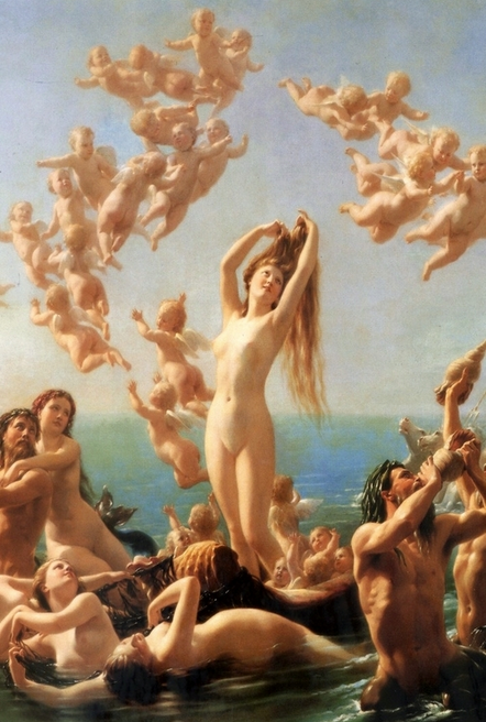 "Birth of Venus" by Fritz Zuber-Bühler, 1887
