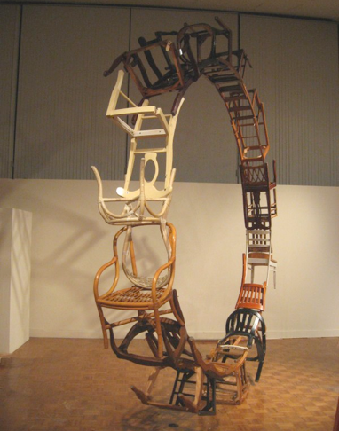 "By Themselves And Of Themselves," 2008  Found Wood 192”h 192”w 24”d